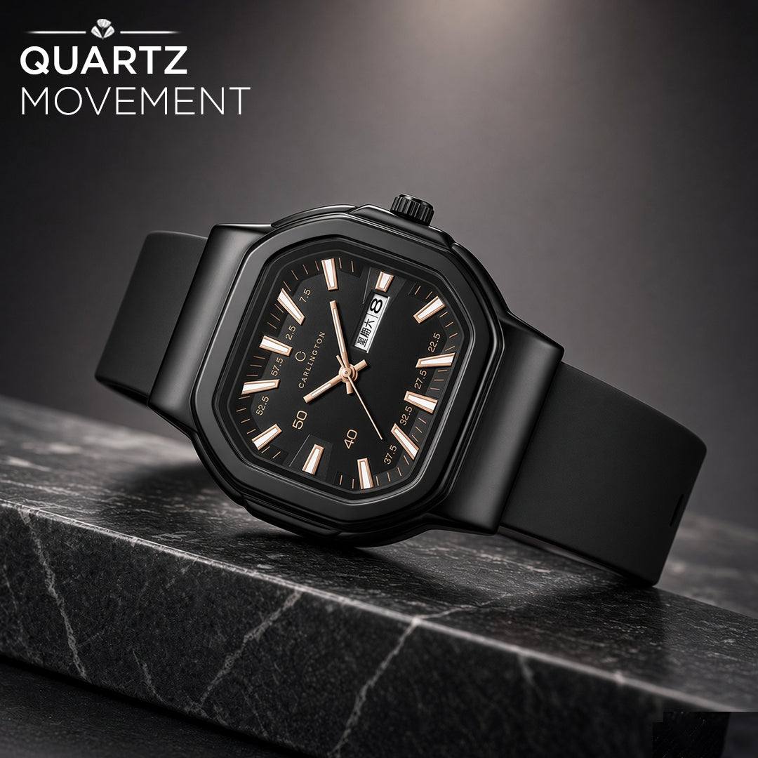 Carlington ASTRO 055 Premium Black – Premium Men's Chronograph-Style Analog Quartz Watch