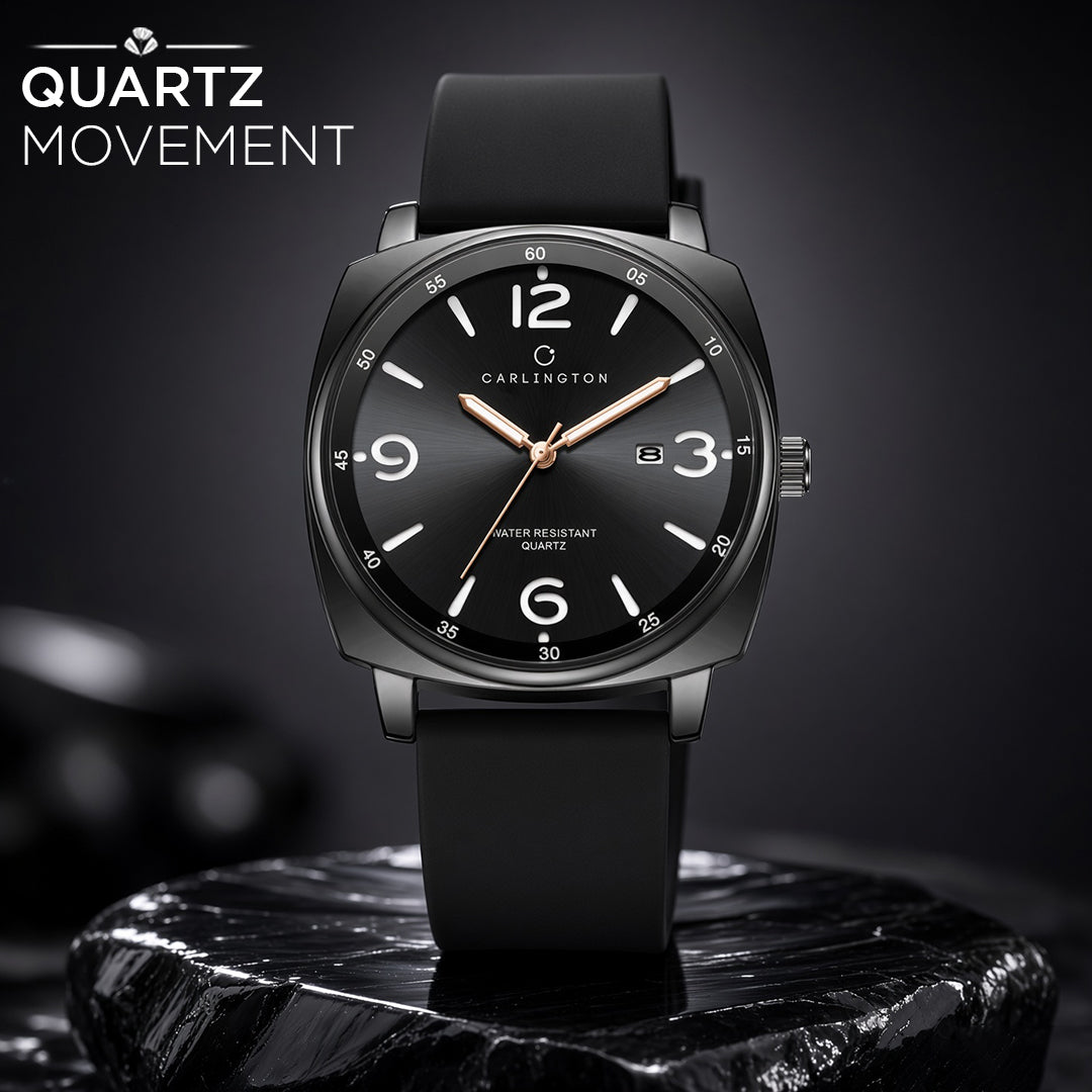 Carlington ASTRO 054 Premium Black – Premium Men's Chronograph-Style Analog Quartz Watch