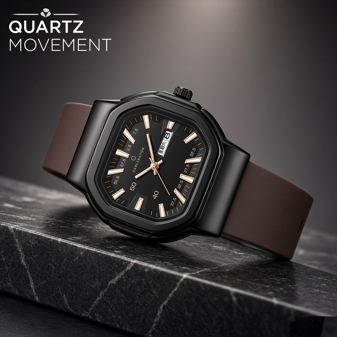 Carlington ASTRO 055 Subdued Brown – Premium Men's Chronograph-Style Analog Quartz Watch