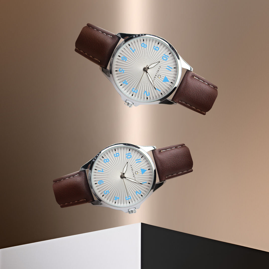 Carlington Aristocrat Series Analog Watches for Men with Premium Leather Strap - CT 1079