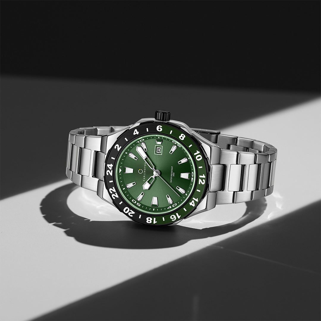 Carlington Nitro Analog Men’s Stainless Steel Strap Wrist Watch | Quartz Movement | Water & Shock Resistant Watch for Men | Casual & Formal Wear - CT_9249