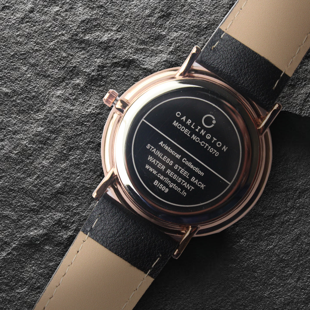 Carlington Aristocrat Series Analog Watches for Men with Premium Leather Strap - CT 1070