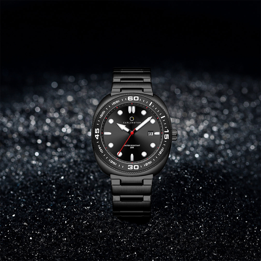 Carlington Nitro Analog Men’s Stainless Steel Strap Wrist Watch | Quartz Movement | Water & Shock Resistant Watch for Men | Casual & Formal Wear - CT_9250
