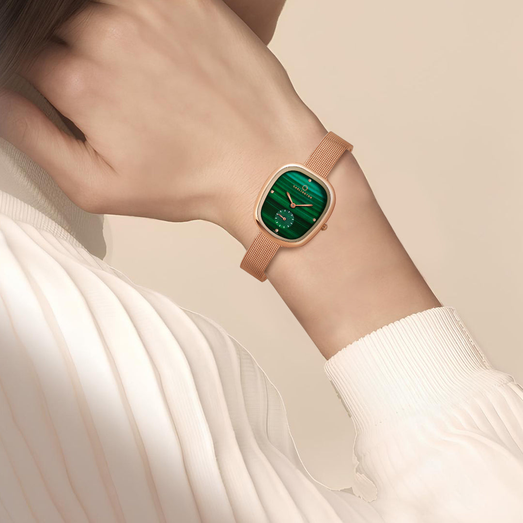 Carlington Iconic 2048 Analog Watches for Women with Premium mesh Strap, Scratch-Resistant Dial, and Water-Resistant Body – Elegant Watches for Women and Girls
