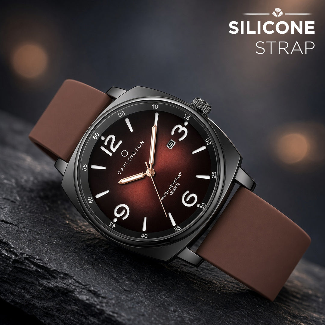 Carlington ASTRO 054 Subdued Brown – Premium Men's Chronograph-Style Analog Quartz Watch