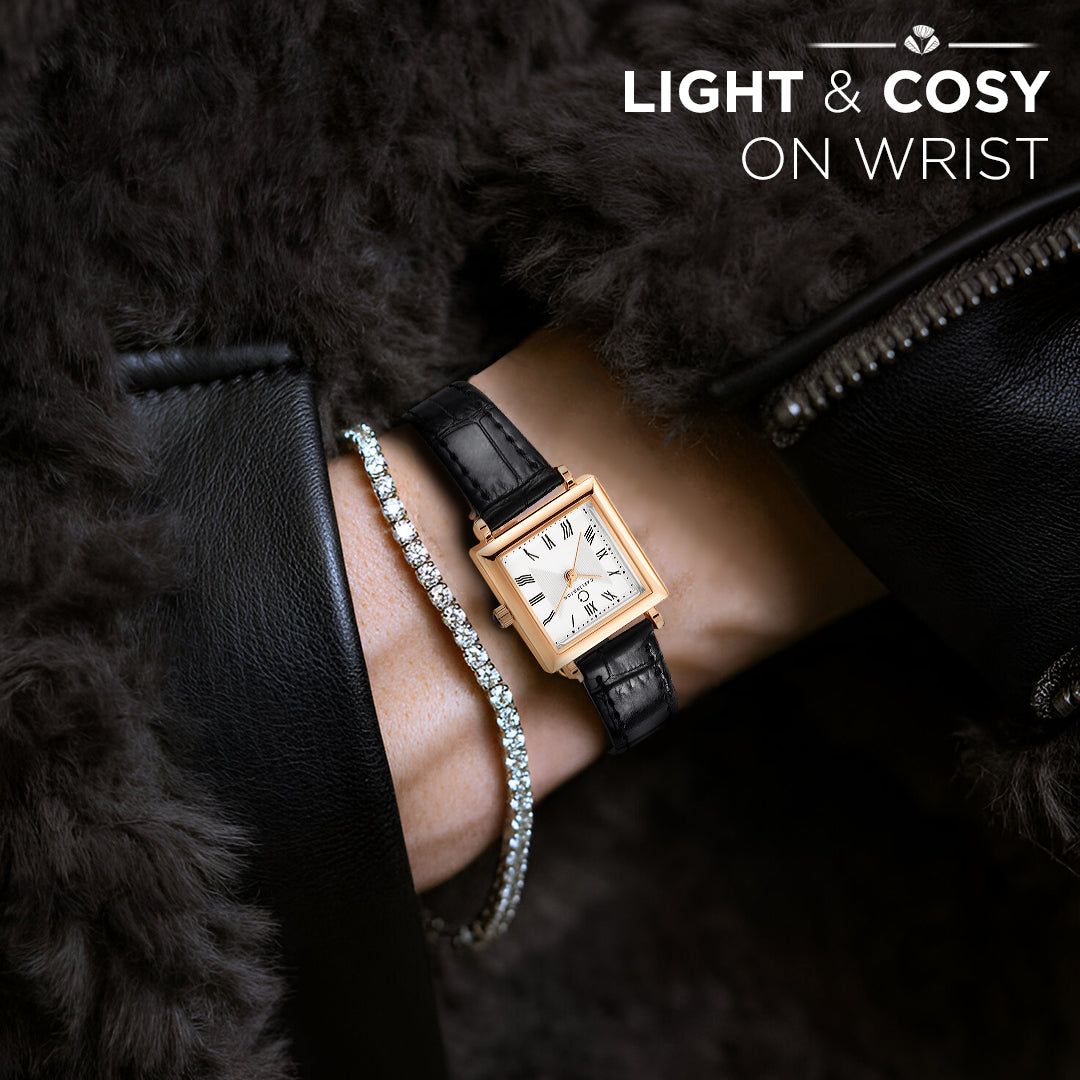 Carlington Aura Series Analog Women Wrist Watches with Premium Leather Belt Strap | Premium Fashion Watches for Ladies | CT - 205