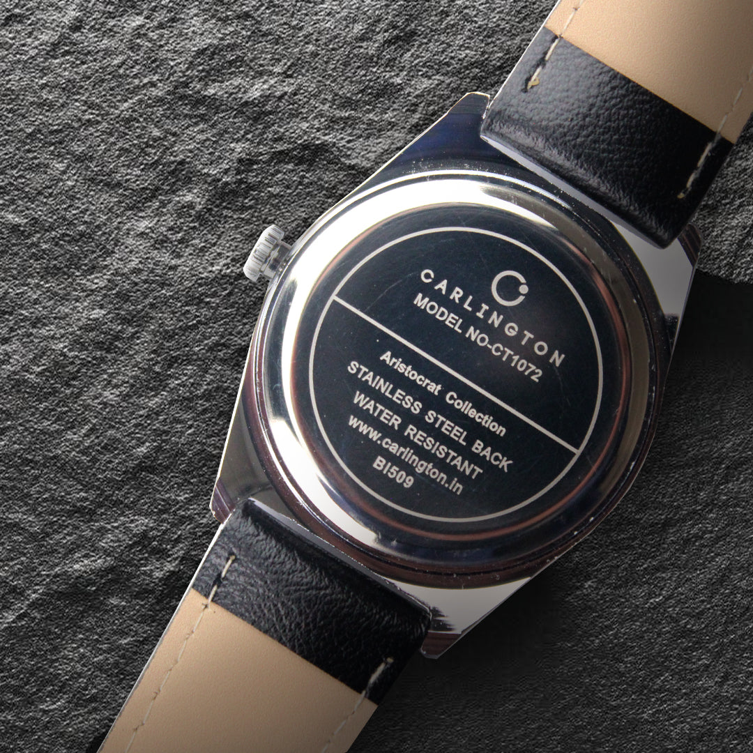 Carlington Aristocrat Series Analog Watches for Men with Premium Leather Strap - CT 1072