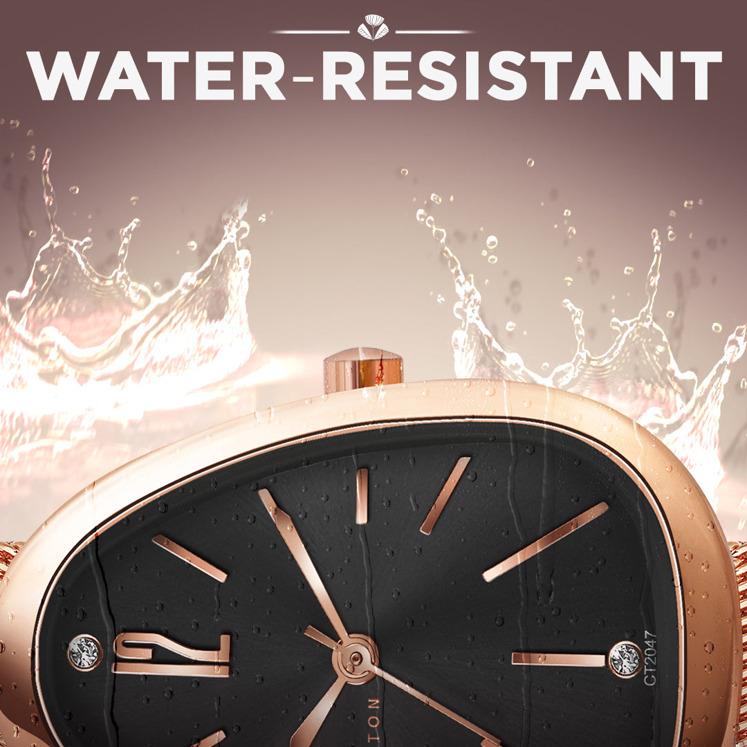 Iconic 2047 Rose Black Analog Womens Watch