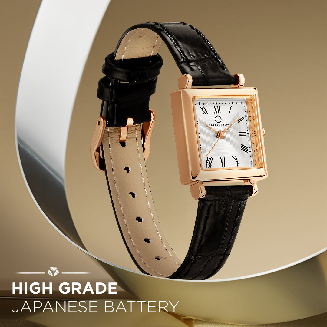 Carlington Aura Series Analog Women Wrist Watches with Premium Leather Belt Strap | Premium Fashion Watches for Ladies | CT - 205