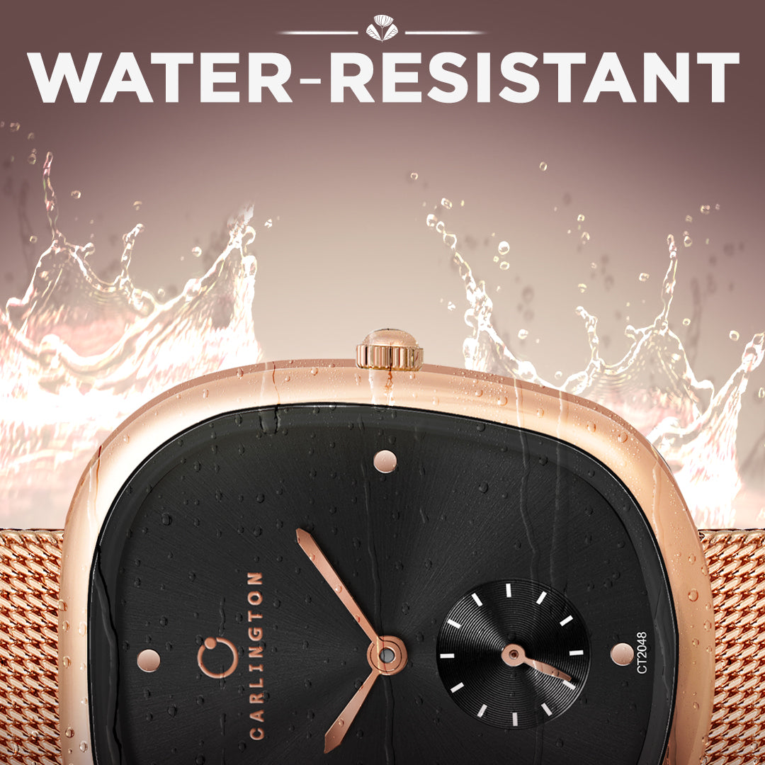 Carlington Iconic 2048 Analog Watches for Women with Premium mesh Strap, Scratch-Resistant Dial, and Water-Resistant Body – Elegant Watches for Women and Girls