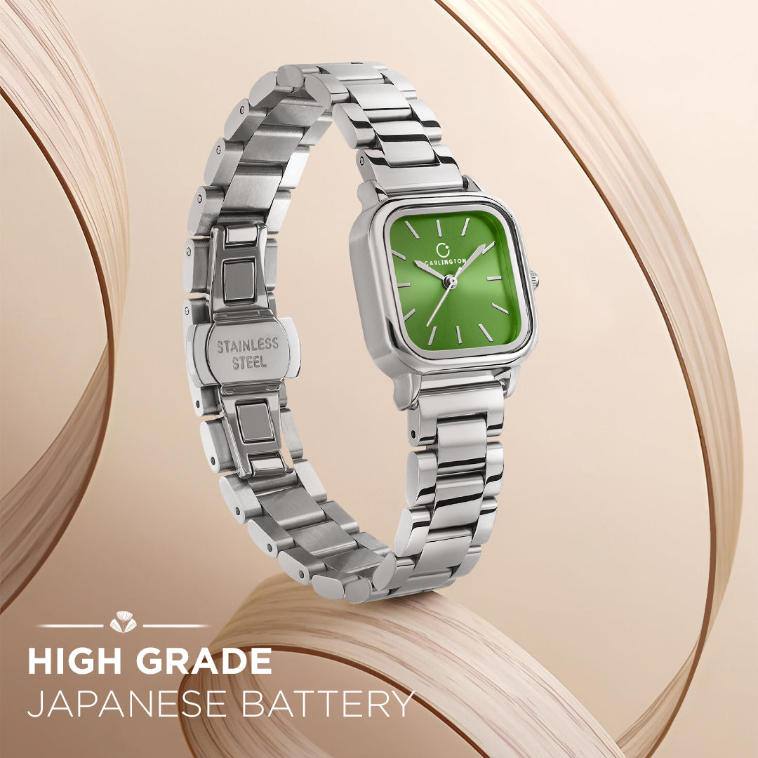 Carlington Diva Series Analog Women Wrist Watches with Stainless Steel Chain Strap | Premium Fashion Watches for Ladies | CT - 112