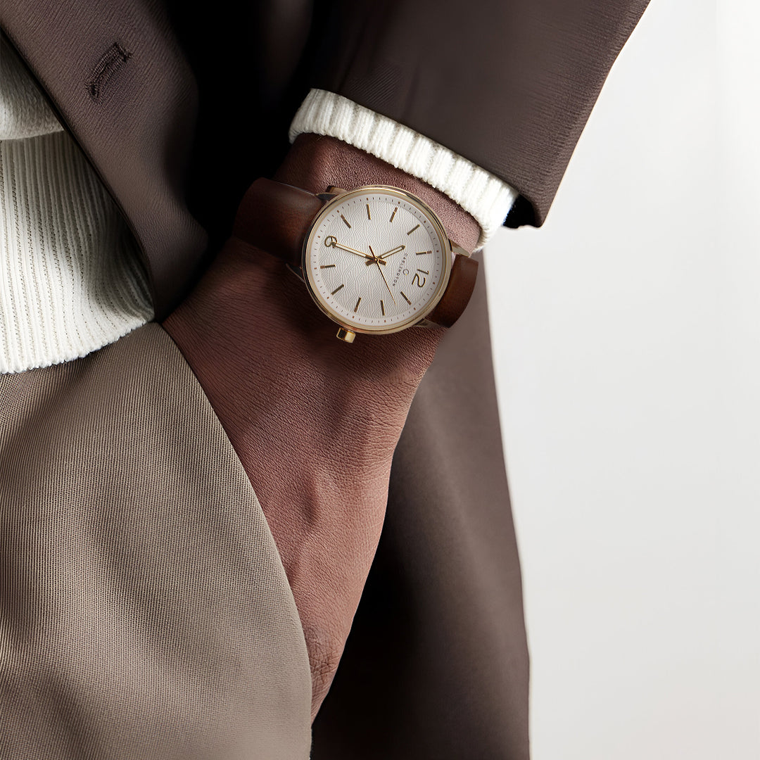 Carlington Aristocrat Series Analog Watches for Men with Premium Leather Strap - CT 1071