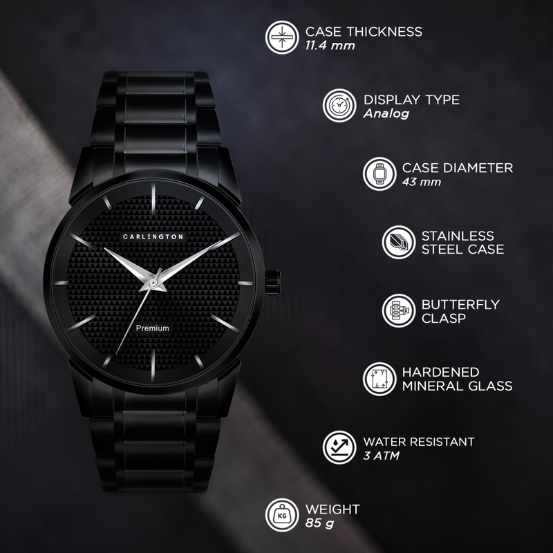 Carlington Men Stainless Steel Watch-CT6010