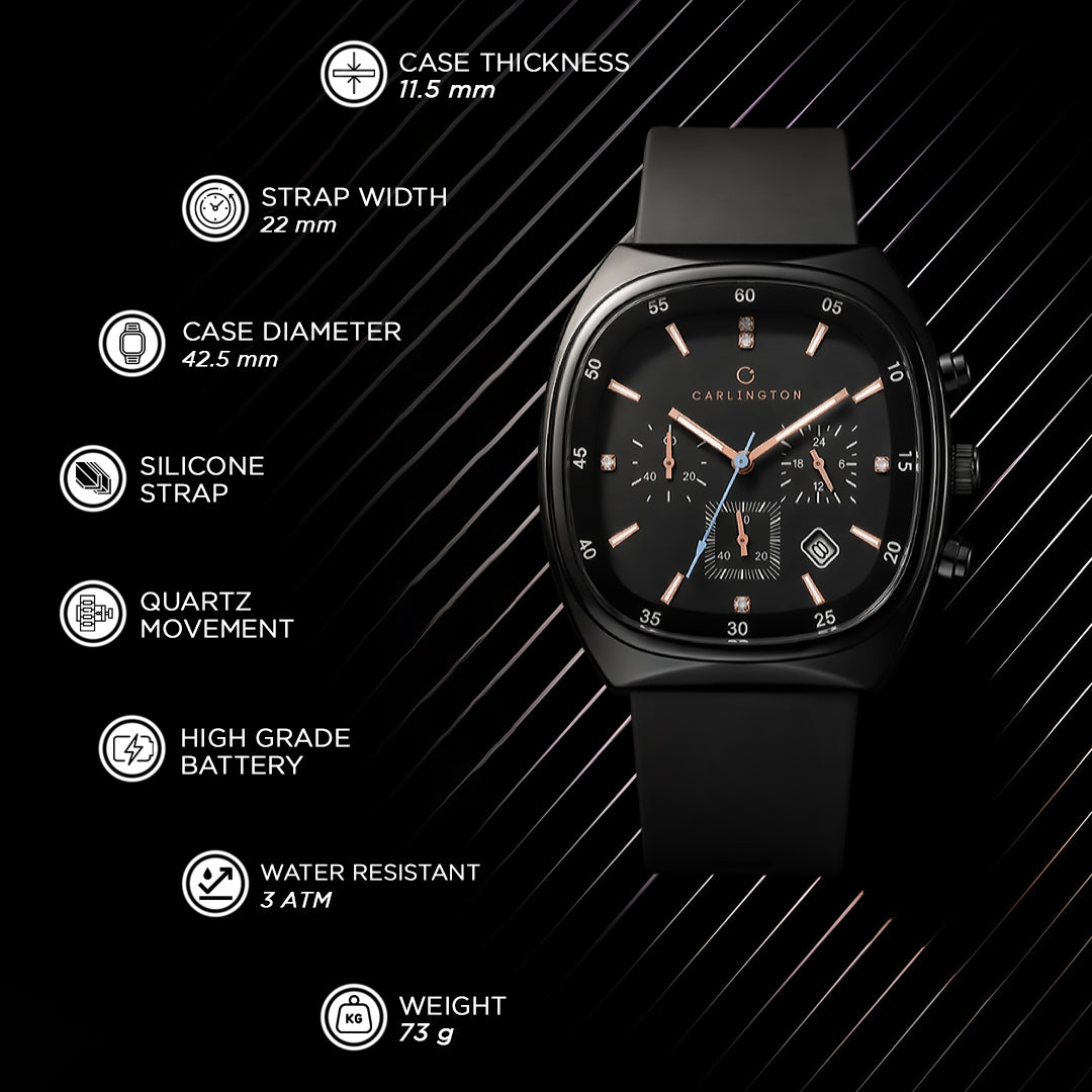 Carlington CT 051 Black Carlington Astro Series Premium Gents Wrist Watches Analog Watch - For Men