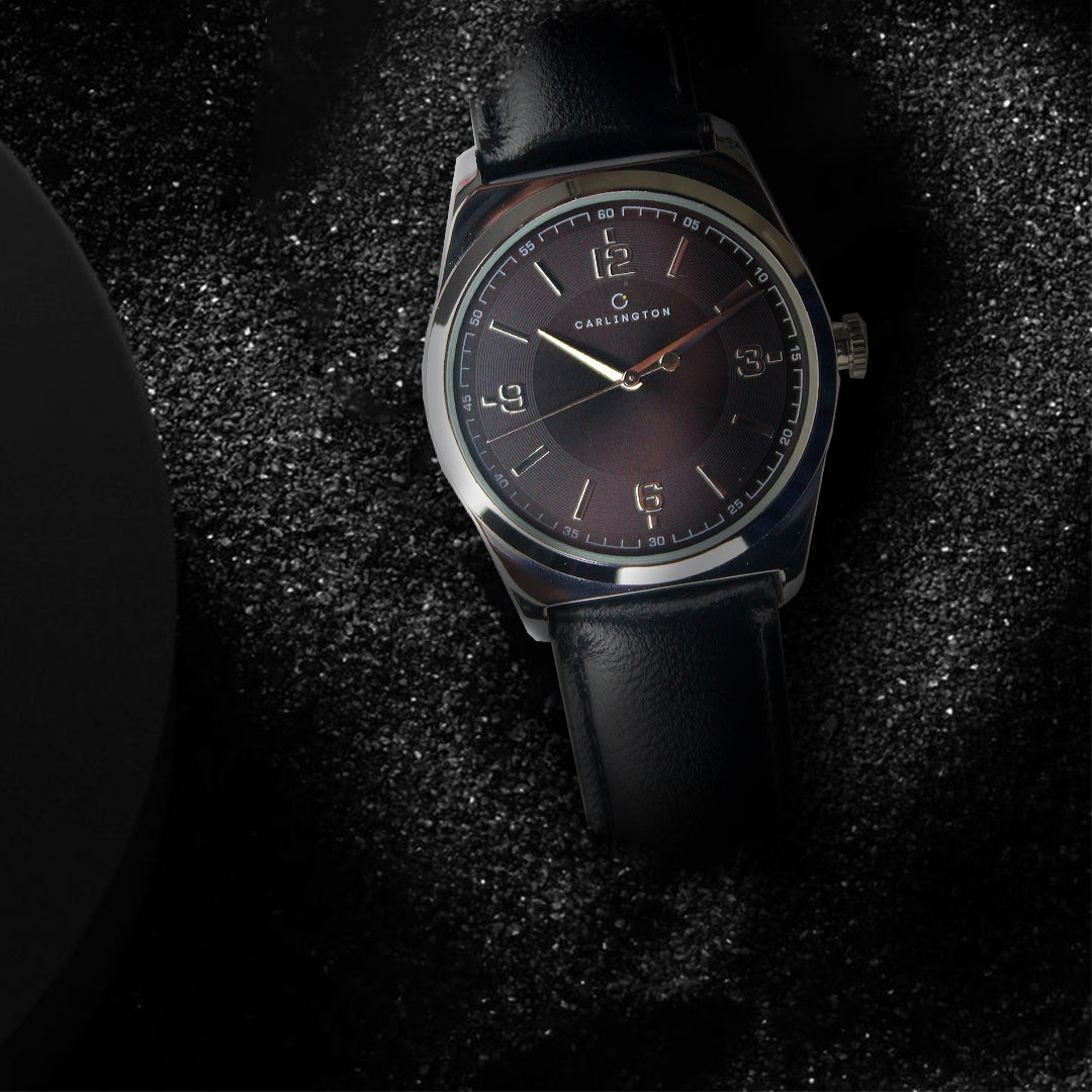 Carlington Aristocrat Series Analog Watches for Men with Premium Leather Strap - CT 1072