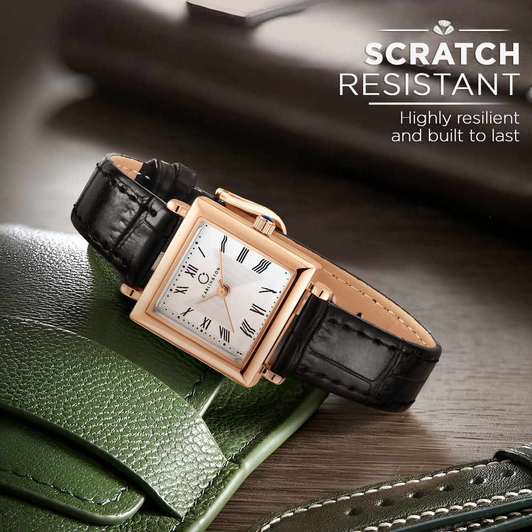 Carlington Aura Series Analog Women Wrist Watches with Premium Leather Belt Strap | Premium Fashion Watches for Ladies | CT - 205