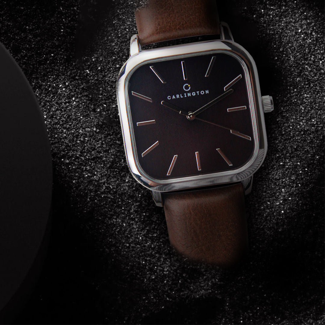 Carlington Aristocrat Series Analog Watches for Men with Premium Leather Strap - CT 1078