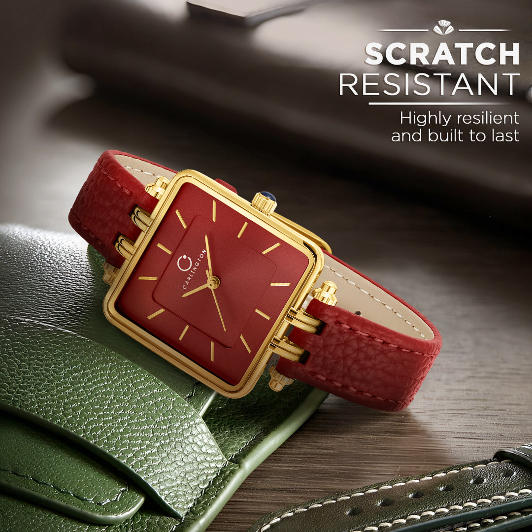 Carlington Aura Series Analog Women Wrist Watches with Premium Leather Belt Strap Fashion Watches for Ladies - CT_209