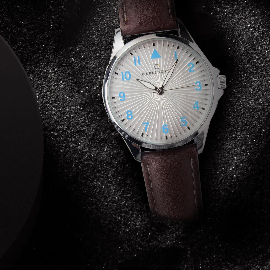 Carlington Aristocrat Series Analog Watches for Men with Premium Leather Strap - CT 1079