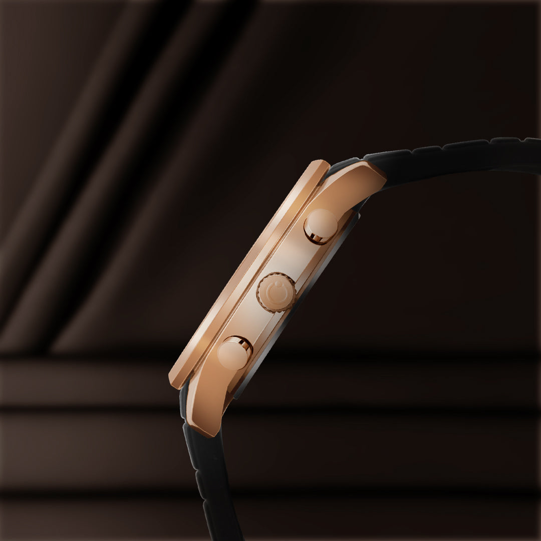 Carlington Legacy Series Analog Wrist Watches with Chronograph & Silicone Strap for Men - CT 9999