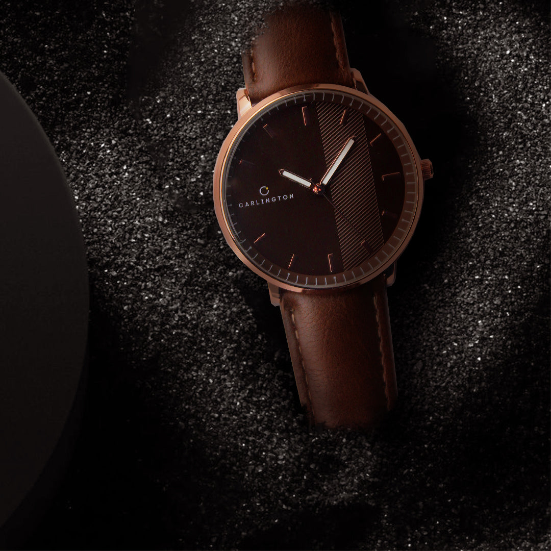 Carlington Aristocrat Series Analog Watches for Men with Premium Leather Strap - CT 1070