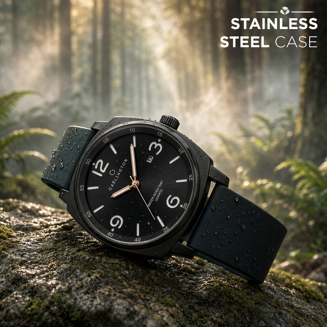 Carlington ASTRO 054 Premium Black – Premium Men's Chronograph-Style Analog Quartz Watch