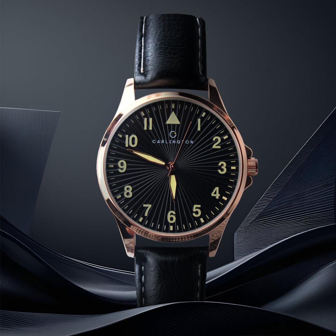 Carlington Aristocrat Series Analog Watches for Men with Premium Leather Strap - CT 1079