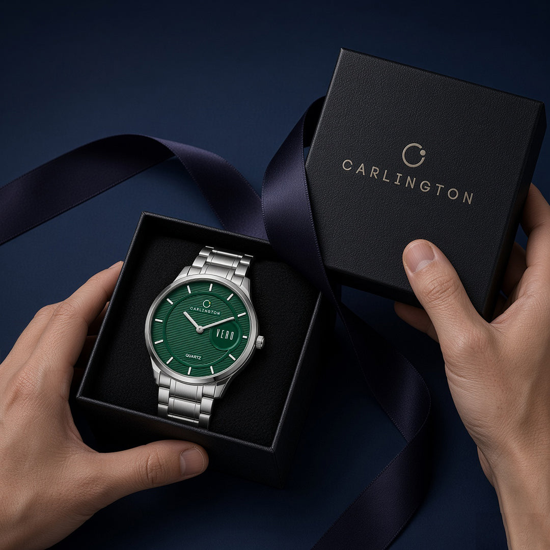 Carlington Vero Series Slim Analog Wrist Watches Stainless Steel Strap for Men CT1122