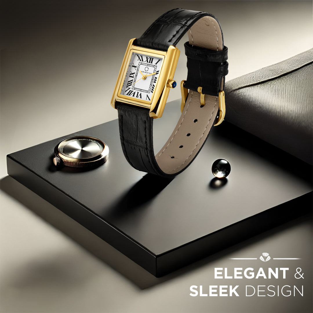 Carlington Aura Series Analog Women Wrist Watches with Premium Leather Belt Strap | Premium Fashion Watches for Ladies | CT - 208