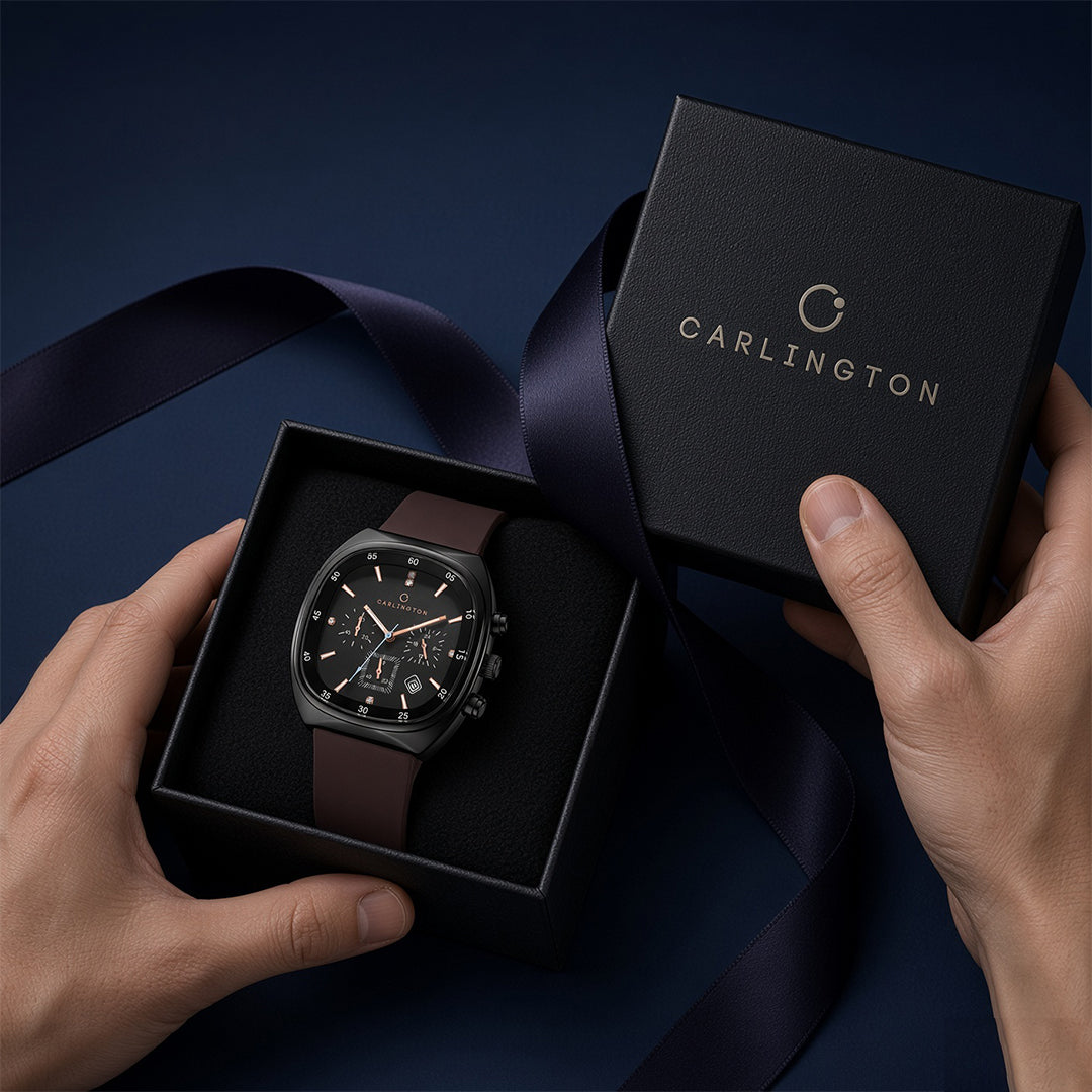 Carlington Astro Series Premium Gents Wrist Watches Analog Watch  - For Men Astro 051 Brown