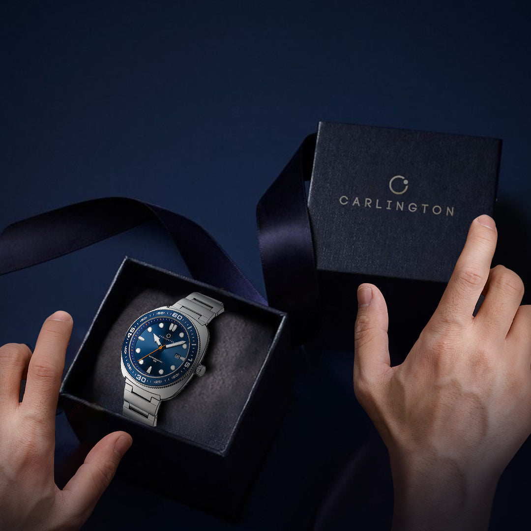 Carlington Nitro Analog Men’s Stainless Steel Strap Wrist Watch | Quartz Movement | Water & Shock Resistant Watch for Men | Casual & Formal Wear - CT_9250