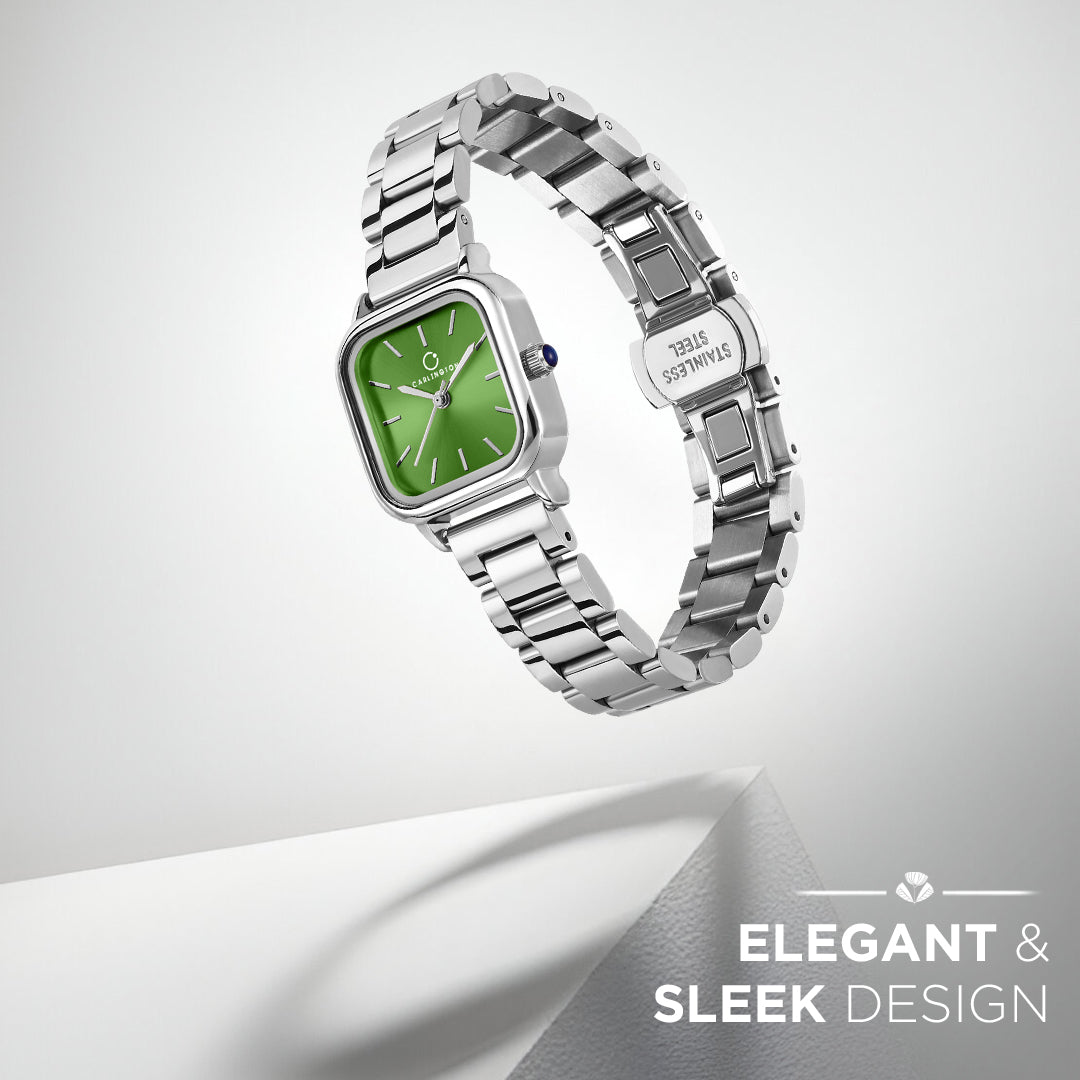 Carlington Diva Series Analog Women Wrist Watches with Stainless Steel Chain Strap | Premium Fashion Watches for Ladies | CT - 112