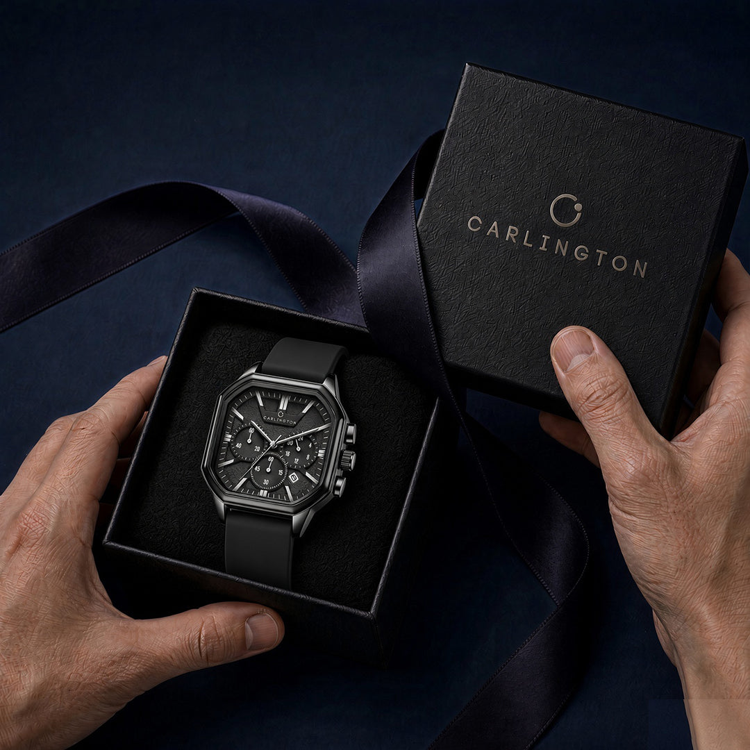 Carlington ASTRO 053 Premium Black – Premium Men's Chronograph-Style Analog Quartz Watch