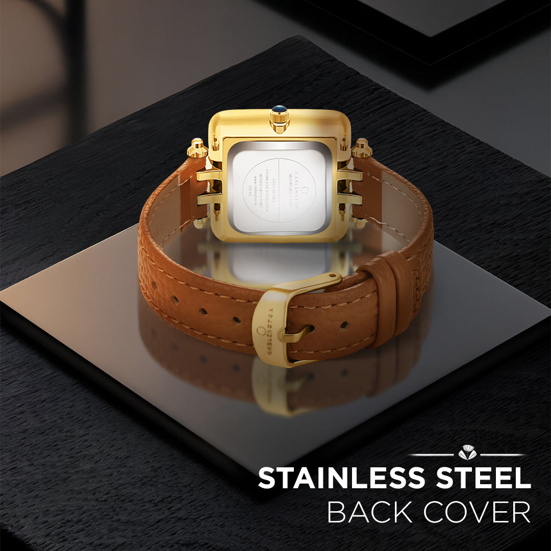 Carlington Aura Series Analog Women Wrist Watches with Premium Leather Belt Strap Fashion Watches for Ladies - CT_209