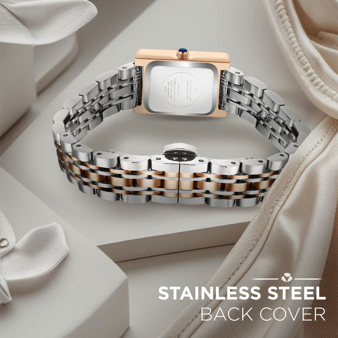 Carlington Diva Series Analog Women Wrist Watches with Stainless Steel Chain Strap | Premium Fashion Watches for Ladies | CT - 108