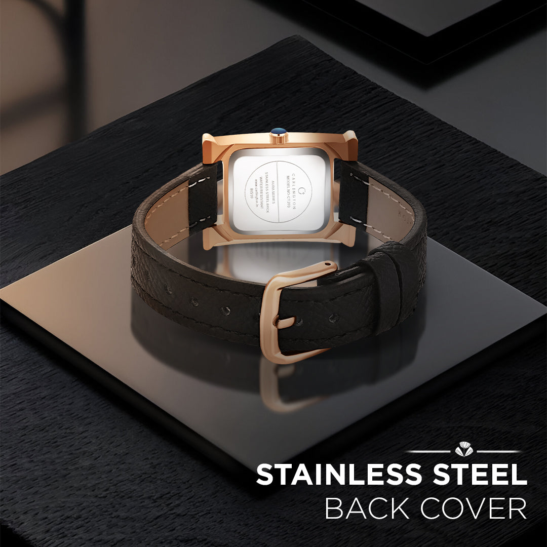 Carlington Aura Series Analog Women Wrist Watches with Premium Leather Belt Strap | Premium Fashion Watches for Ladies | CT - 203