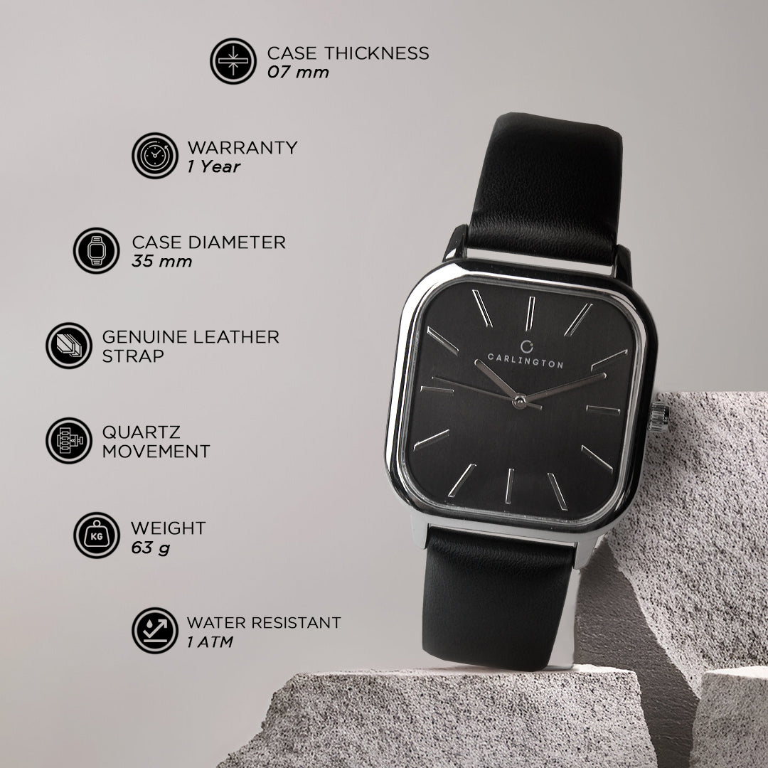 Carlington Aristocrat Series Analog Watches for Men with Premium Leather Strap - CT 1078