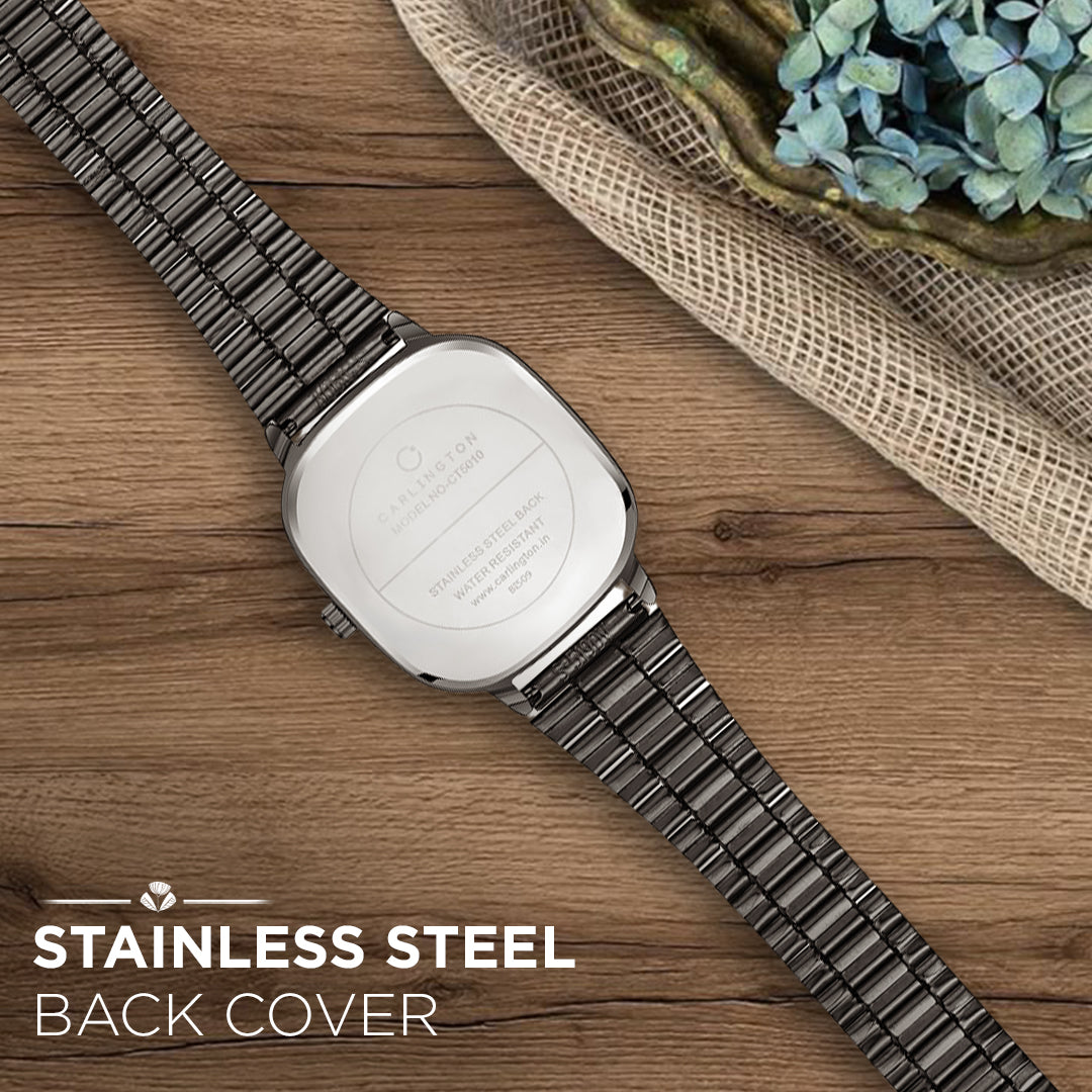 Carlington Classic Series Analog Men Wrist Watches with Stainless Steel Strap & Date Display | Premium Fashion Watches for Gents | CT - 5010