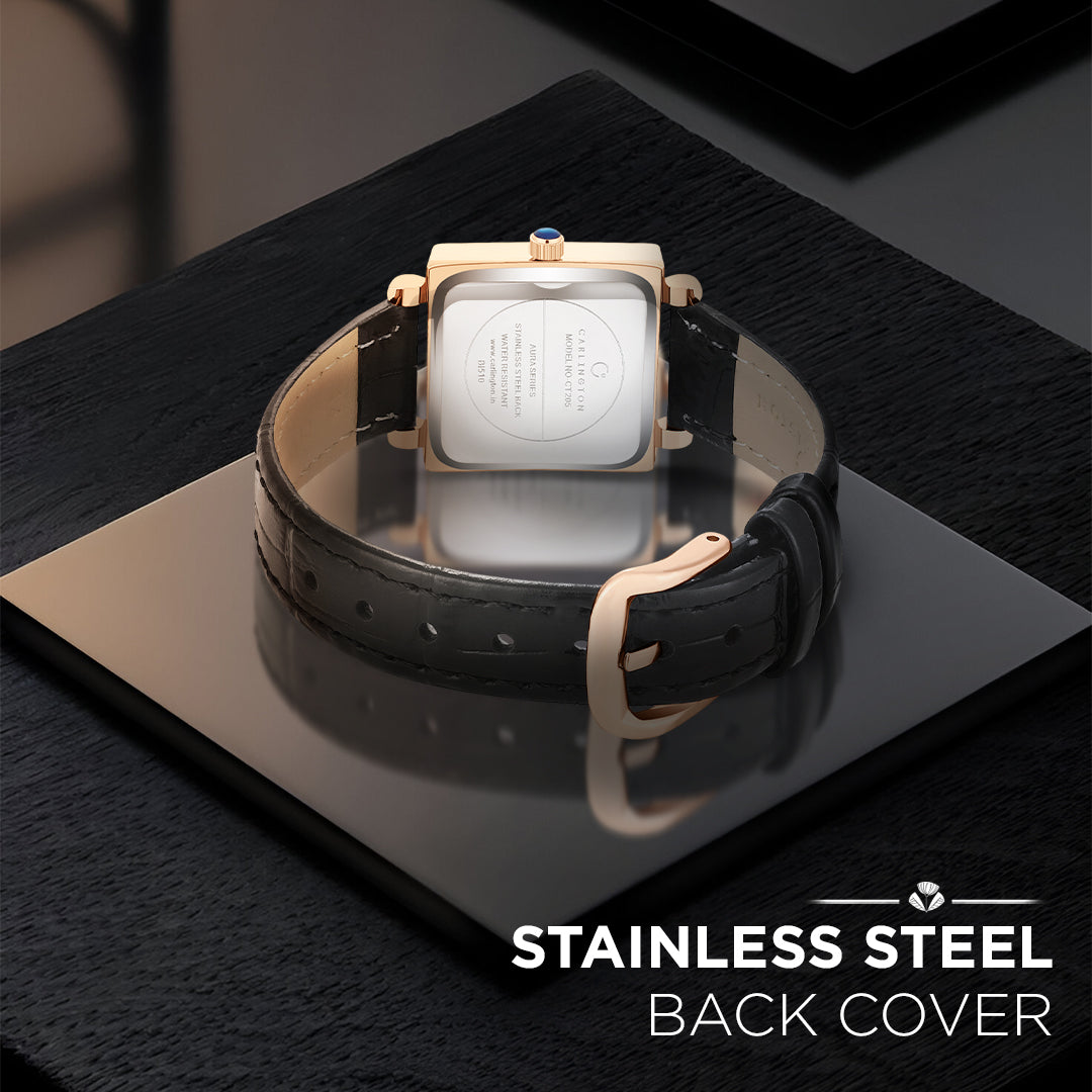 Carlington Aura Series Analog Women Wrist Watches with Premium Leather Belt Strap | Premium Fashion Watches for Ladies | CT - 205