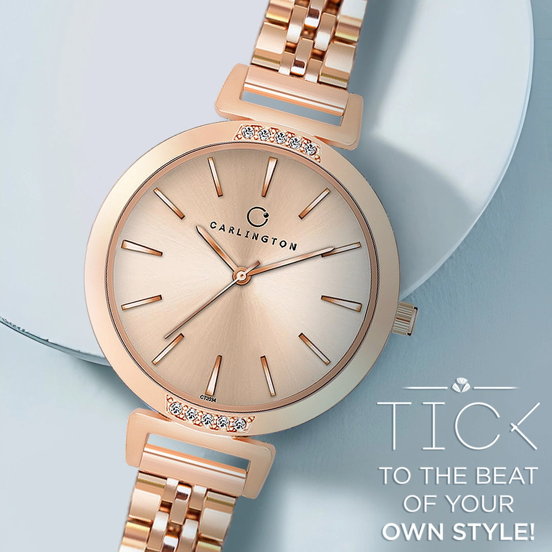 Iconic 2034 Rose gold Analog Womens Watch