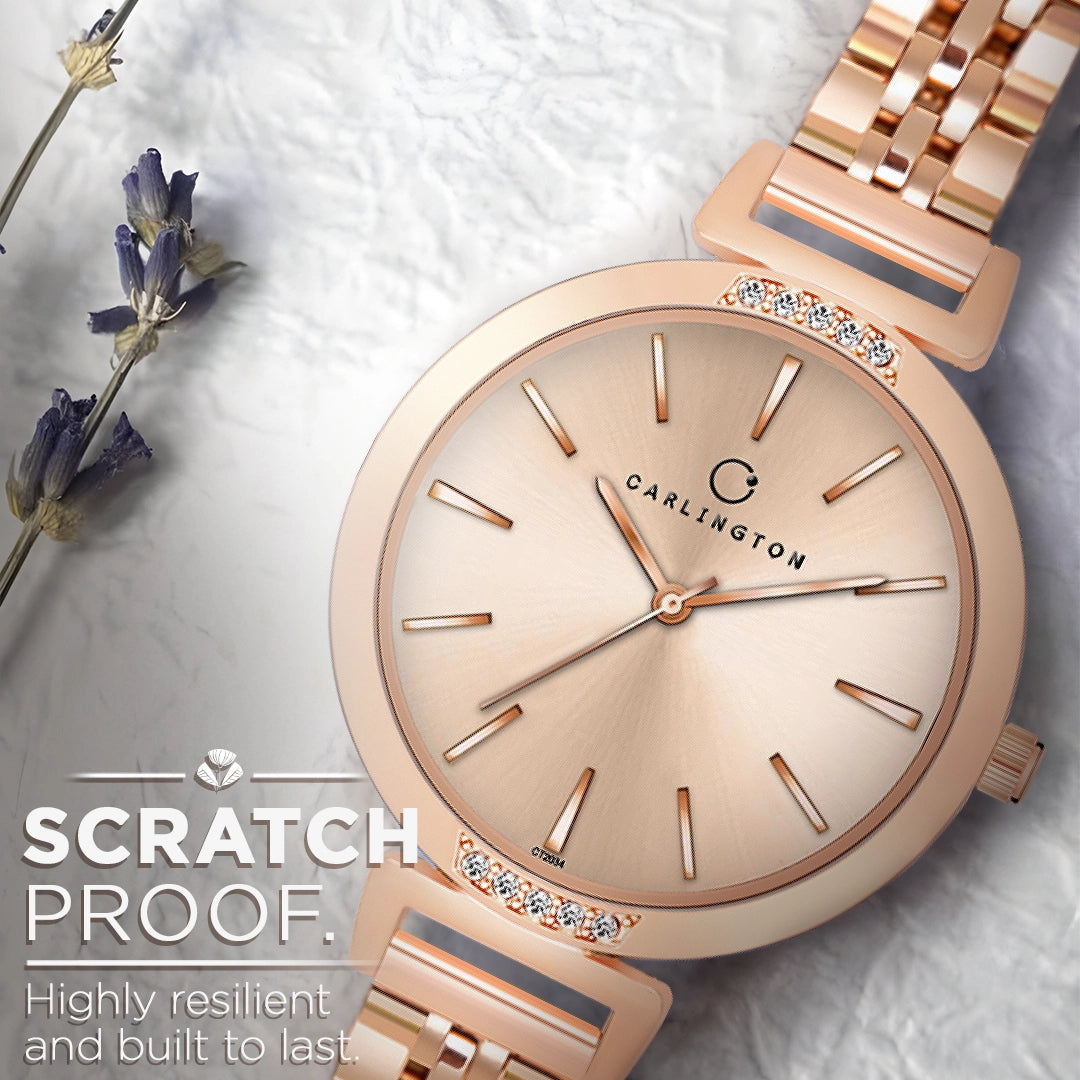 Iconic 2034 Rose gold Analog Womens Watch