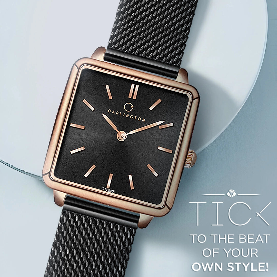 Iconic 2040 Black Analog Womens Watch