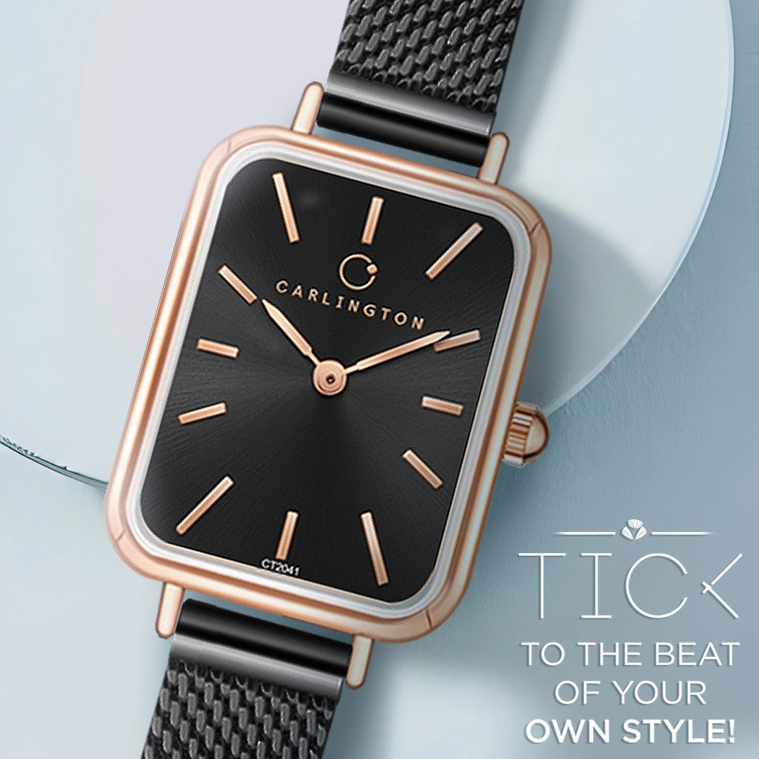 Iconic 2041 Black Analog Womens Watch