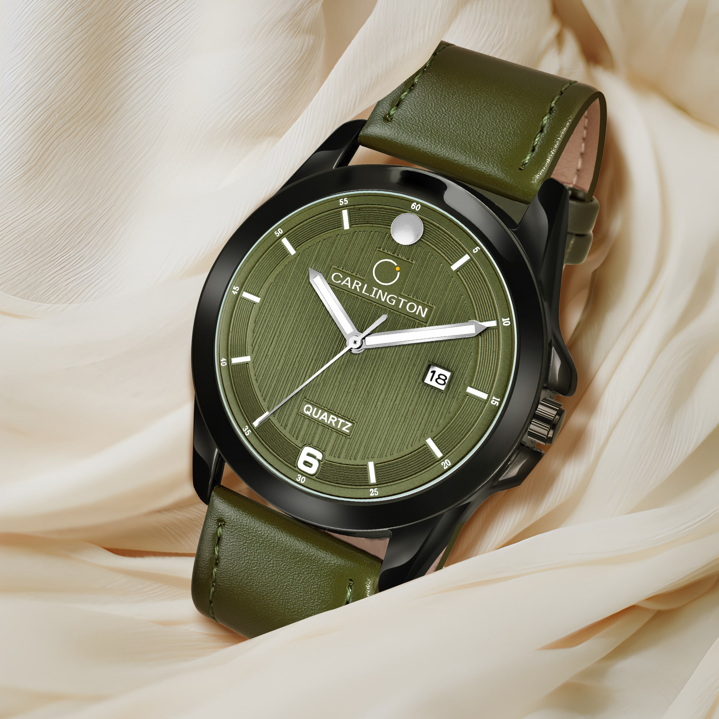 Carlington elite analog men's watch ct1040 green