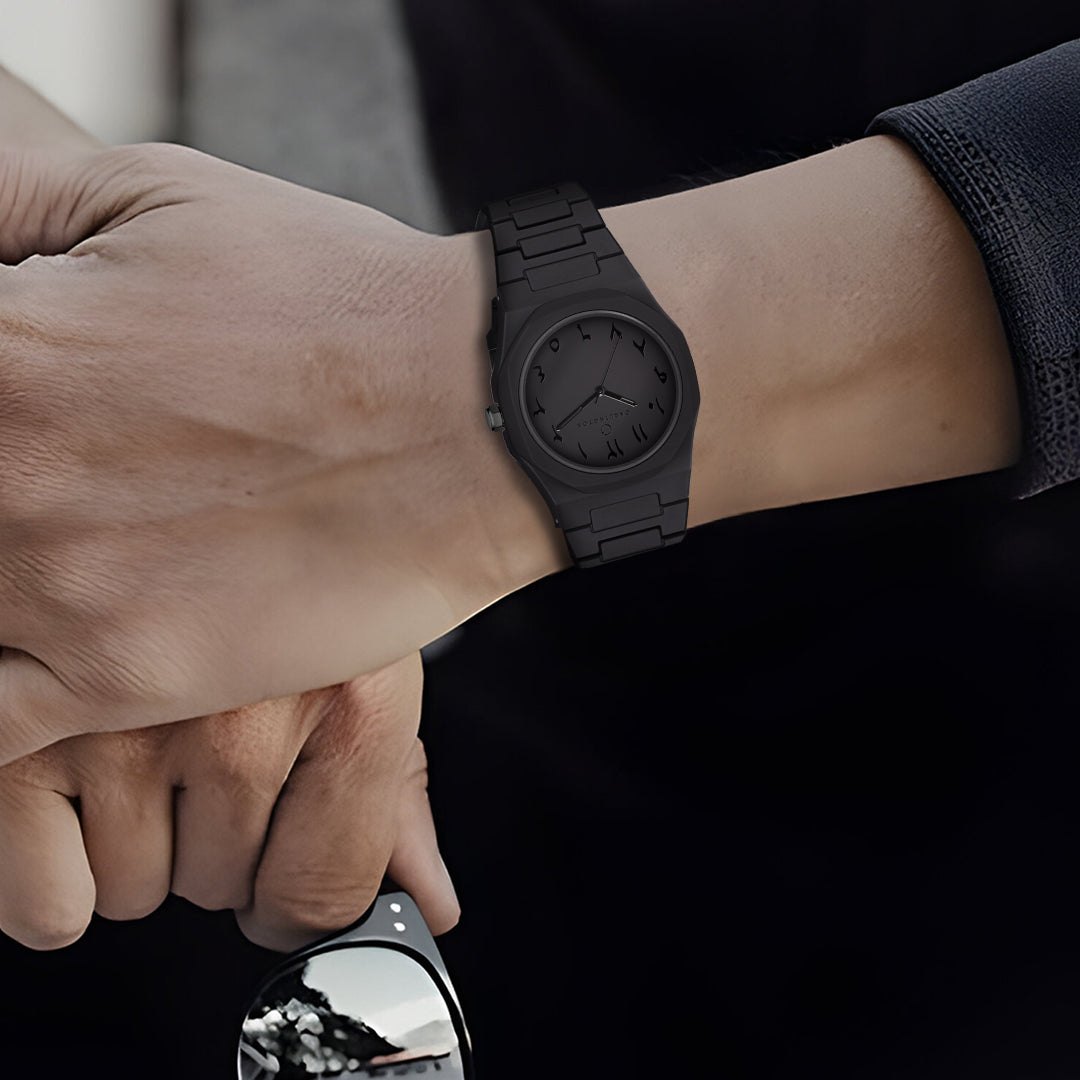 Carlington Premium Analog Men's Watch – Elegant Stainless Steel Chain Strap, Sleek Dial, Quartz Movement, Premium Gift Watch for Men - CT 9152 Black