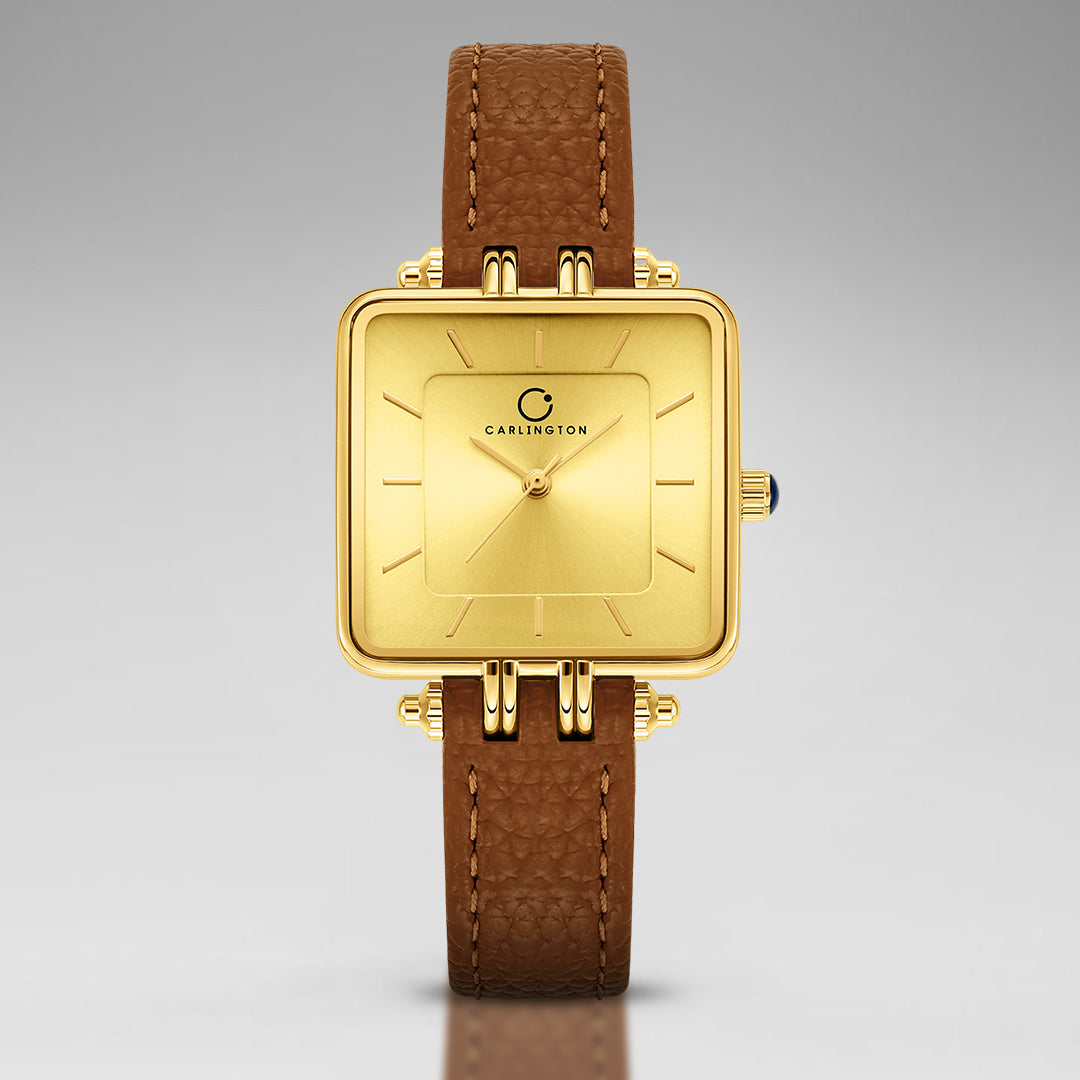 Carlington Aura Series Analog Women Wrist Watches with Premium Leather Belt Strap Fashion Watches for Ladies - CT_209