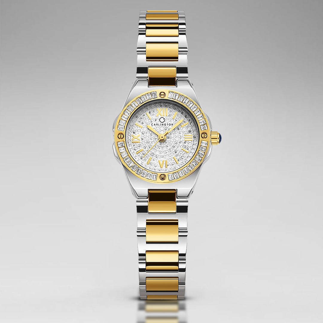 Carlington Diva Series Analog Women Wrist Watches with Stainless Steel Chain Strap | Premium Fashion Watches for Ladies | CT - 116