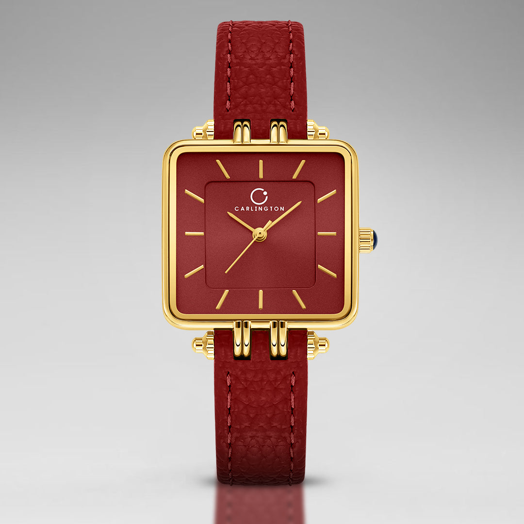 Carlington Aura Series Analog Women Wrist Watches with Premium Leather Belt Strap Fashion Watches for Ladies - CT_209