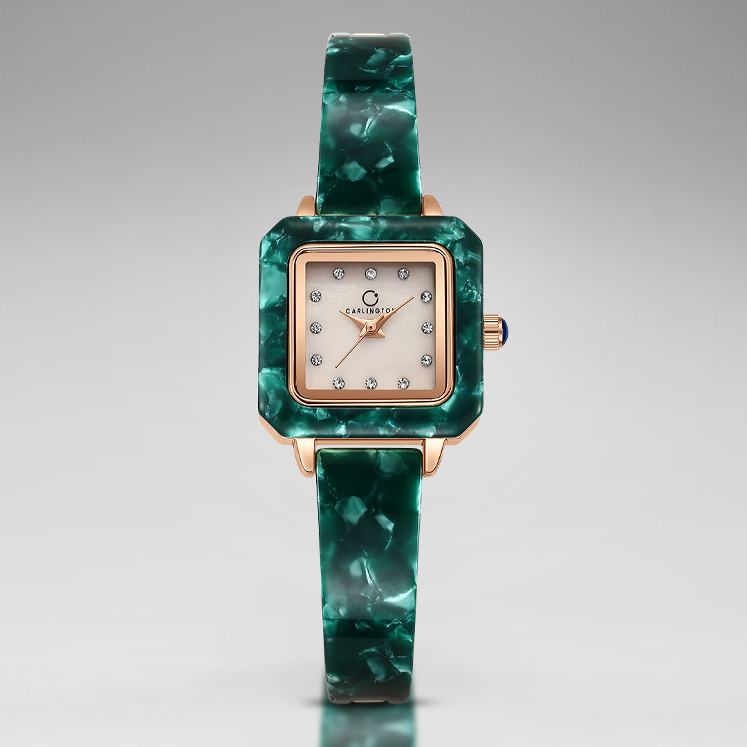 Carlington Diva Series Analog Women Wrist Watches with Stainless Steel Chain Strap | Premium Fashion Watches for Ladies | CT - 121