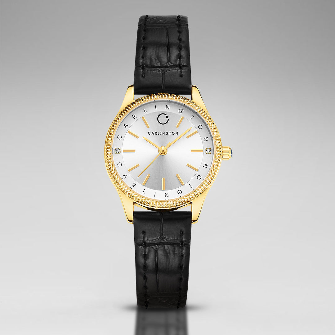 Carlington Aura Series Analog Women Wrist Watches with Premium Leather Belt Strap | Premium Fashion Watches for Ladies | CT - 206